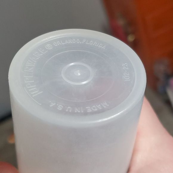 Vintage 6 Clear Tupperware Salt & Pepper 102-23  634-2 Spice Shaker Storage - Picture 3 of 13